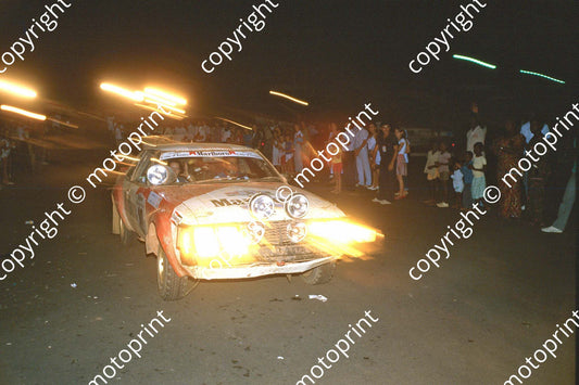 1983 Ivory Coast 10 Samir Assef, Solange Barrault Toyota Celica 2000GT (courtesy Roger Swan) (2)