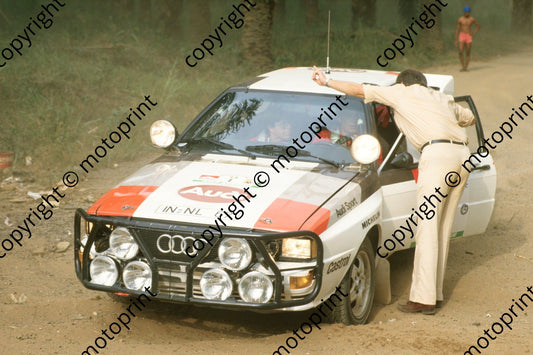 1983 Ivory Coast 1 Hannu Mikkola, Arne Hertz Audi Quattro A2 (courtesy Roger Swan) (2)