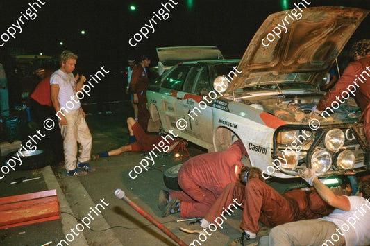 1983 Ivory Coast 1 Hannu Mikkola, Arne Hertz Audi Quattro, major night service(courtesy Roger Swan) (1)