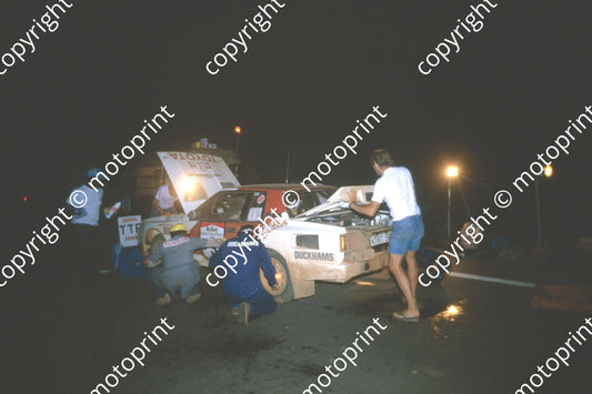 1983 Ivory Coast 3 Bjorn Waldegard, Hans Thorszelius Toyota Celica night service (courtesy Roger Swan) (7)