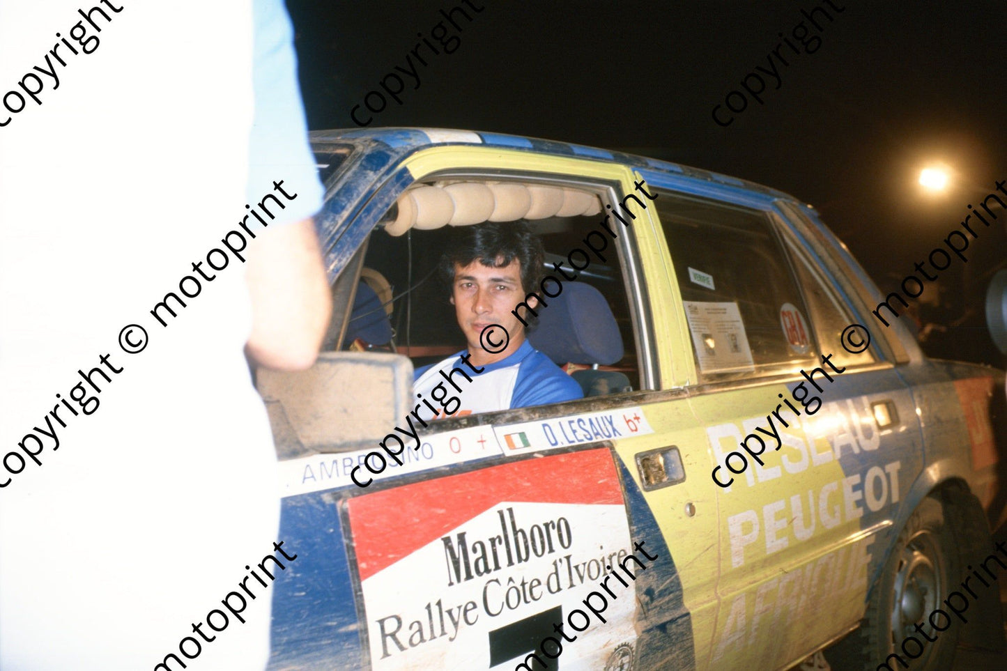 1983 Ivory Coast 7 Alain Ambrosino, Daniel Le Saux Peugeot 505 STi(courtesy Roger Swan) (46)
