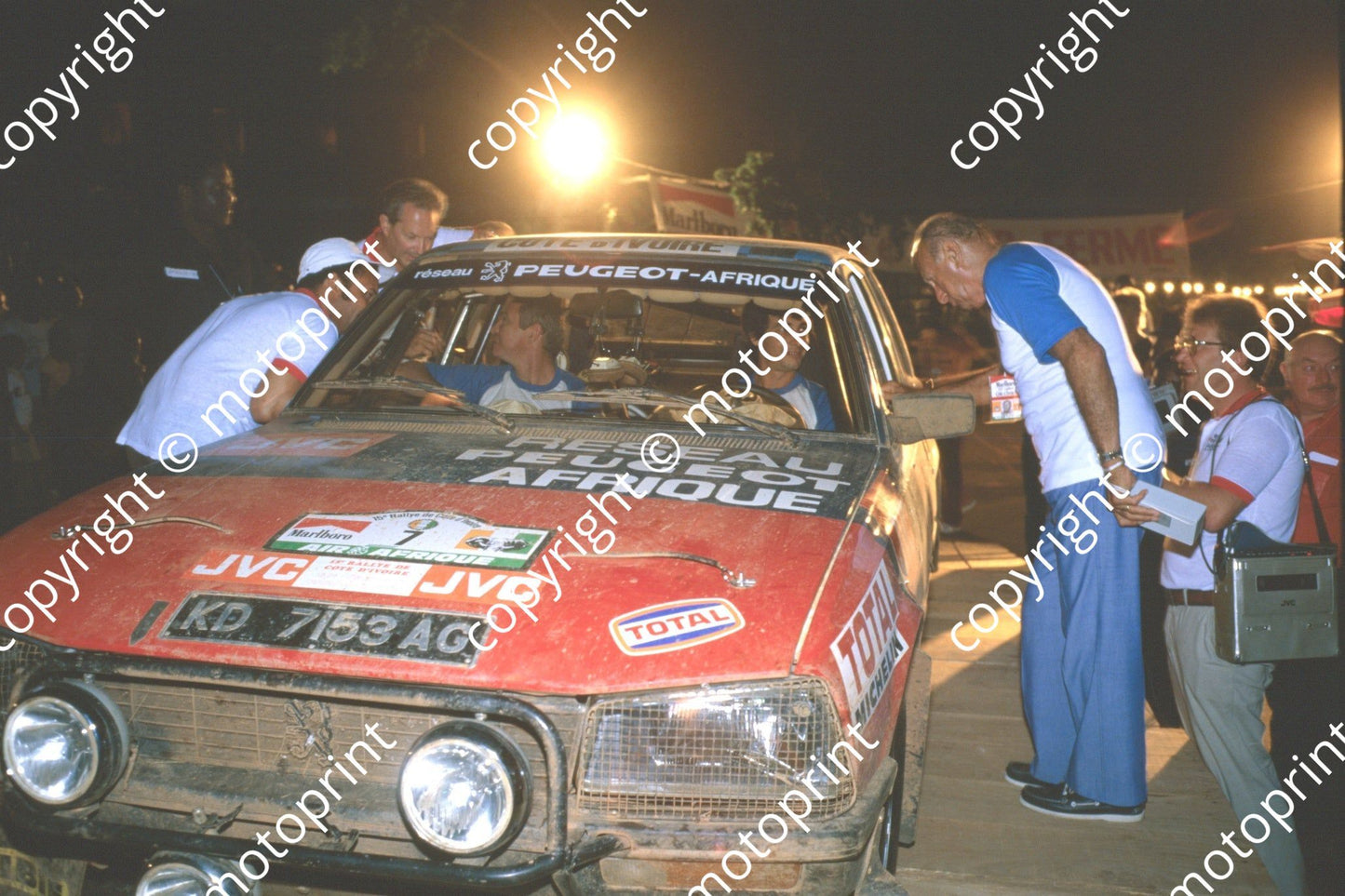 1983 Ivory Coast 7 Alain Ambrosino, Daniel Le Saux Peugeot 505 STi(courtesy Roger Swan) (47)