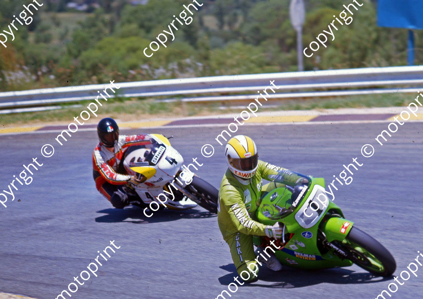 1983 Kya 1 Rod Gray Kawasaki 4  Dave Hiscock Suzuki (Colin Watling Photographic) (9)