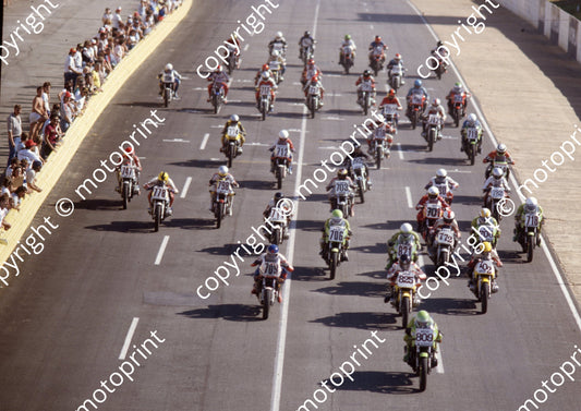 1983 Kya 809 Glennn Williams 706 James Thomas 708 Rod Gray 718 Brett Hudson 821 Dave Estment all the Delmas Chicks getting into a row (Colin Watling Photographic) (7)