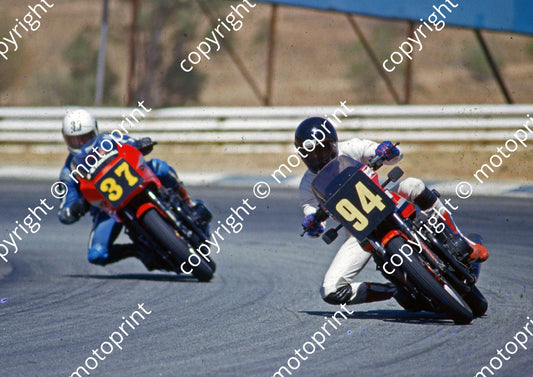 1983 Kya 94 Cedric Pearson Kawasaki GPZ750 37  Mike Burton Kawasaki Kawasaki Z1100 (Colin Watling Photographic) (42)