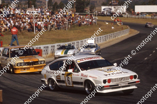 1983 Kya Apr Gp 1 T6 Abel D_Oliveira Alfa GTV6 T1 Tony Viana BMW 535i (courtesy Roger Swan)(1)