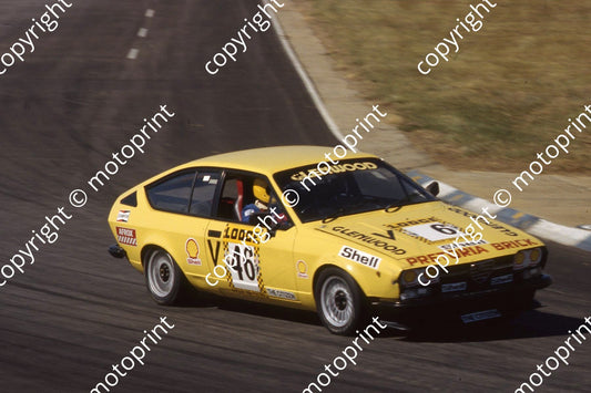 1983 Kya Apr Gp 1 V46 Willie van Zyl Alfa GTV2000 (courtesy Roger Swan)