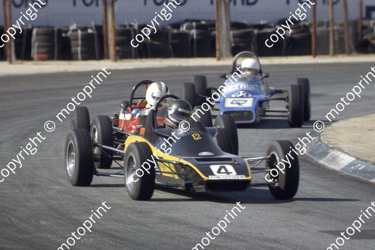 1983 Kya Aug FF 4 Roley Noffke Ray 82F 74 Graham Blankfield Royale RP21 23 Peter Kaufman Van Diemen RF82  (courtesy Roger Swan)