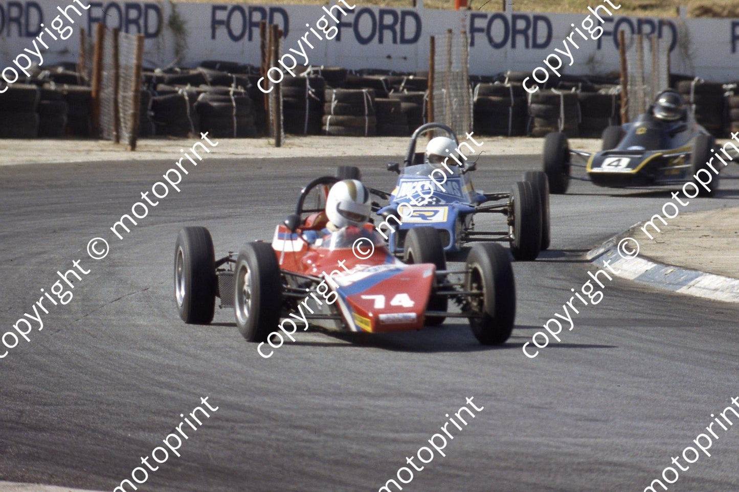 1983 Kya Aug FF 74 Graham Blankfield Royale RP21 23 Peter Kaufman Van Diemen RF82 (courtesy Roger Swan)