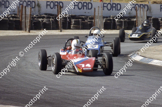 1983 Kya Aug FF 74 Graham Blankfield Royale RP21 23 Peter Kaufman Van Diemen RF82 (courtesy Roger Swan)