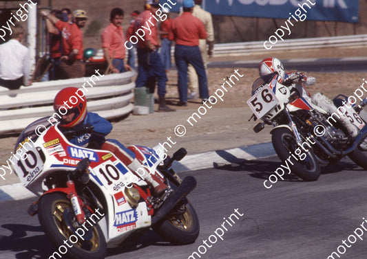 1983 Kya Elna 10 Giles Palmer Honda 56 Peter Fleming Yamaha XJ900 (Colin Watling Photographic) (34)
