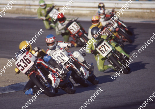 1983 Kya Elna 536 Russell Wood 504  Mario Rademeyer Yamaha XJ550 621 Dave EstmentKawasaki Z550N (Colin Watling Photographic) (28)