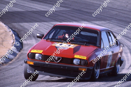 1983 Kya Lodge 2hr Sept T13 Arnold Chatz Maurizio Bianco Alfa GTV6 (courtesy Roger Swan) (3)