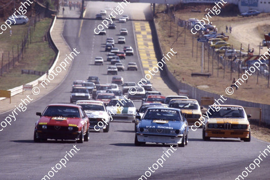 1983 Kya Lodge 2hr Sept T13 Chatz M Bianco Alfa T7 D Bell N Bianco Alfa T1 Tony Viana BMW 535 (courtesy Roger Swan)i