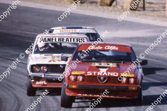 1983 Kya Lodge 2hr Sept T14 Leon de Kock, Danie van der Merwe Alfa GTV6 (courtesy Roger Swan) (2)