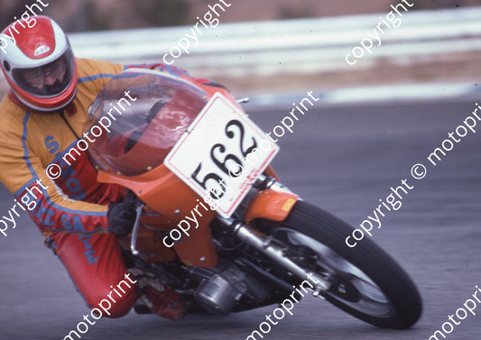 1983 Kya MC 562 Simon Fourie Ginger Laverda Special colour _naartjie_ per programme (Colin Watling Photographic) (11)