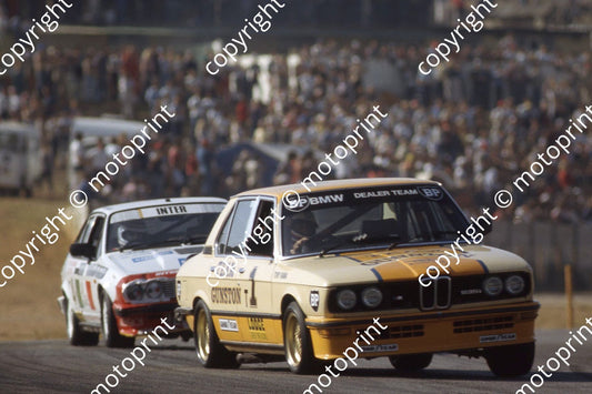 1983 Kya Repl Day Gp 1 T1 Tony Viana BMW 535i T4 Paolo Cavalieri Alfa GTV6 (courtesy Roger Swan)