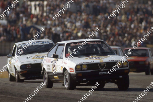 1983 Kya Repl Day Gp 1 X95 Louis Parsons Alfa Sprint V55 Eon de Vos Alfa GTV2000 (courtesy Roger Swan) (104)