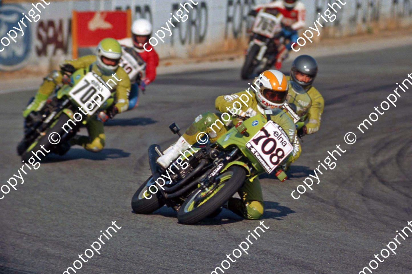 1983 Kya Repl Day MC 708 Rod Gray 821 Dave Estment 706 Jamie Thomas Kawasaki ZX750s (permission Roger Swan)(4)