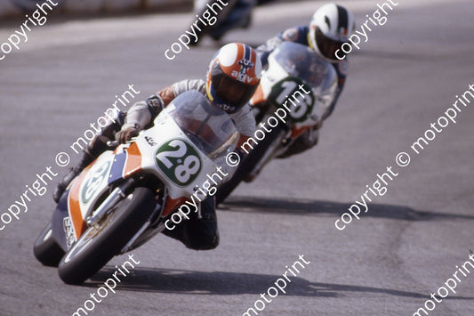 1983 MC SA GP 250 28 Carlos Cardus Kobas Rotax_ 16 Angel Nieto Yamaha (permission Roger Swan) (1)
