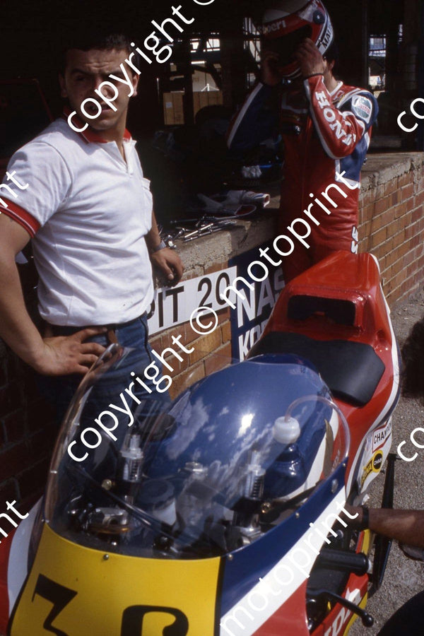 1983 MC SA GP 500 36 Maurizio Massimiani Honda (permission Roger Swan ...