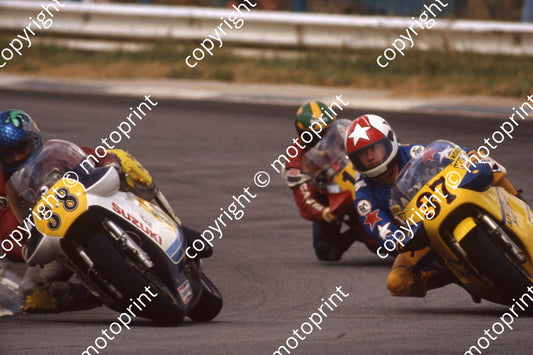 1983 MC SA GP 500 37 Gary Lingham Suzuki 38 Marco Greco (permission Roger Swan) (18)