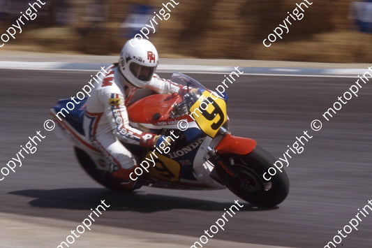1983 MC SA GP 500 9 Ron Haslam Honda (permission Roger Swan) (1)