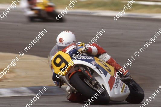 1983 MC SA GP 500 9 Ron Haslam Honda (permission Roger Swan) (5)