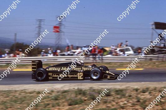 1983 SA GP 12 Nigel Mansell Lotus Renault (permission Malcolm Sampson Motorsport Photography) 94T