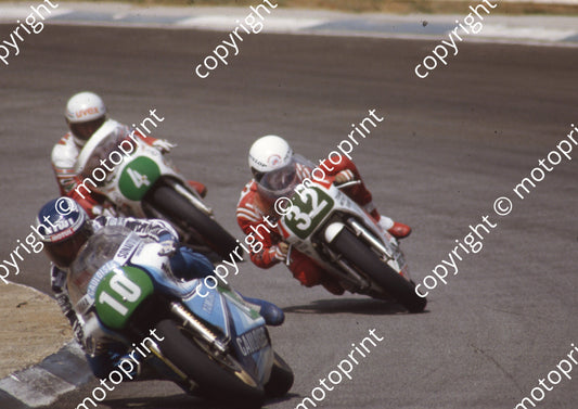 1983 SA GP 250 10 Christian Sarron  32 Alan Carter 4 Martin Wimmer Yamahas (Colin Watling Photographic) (17)