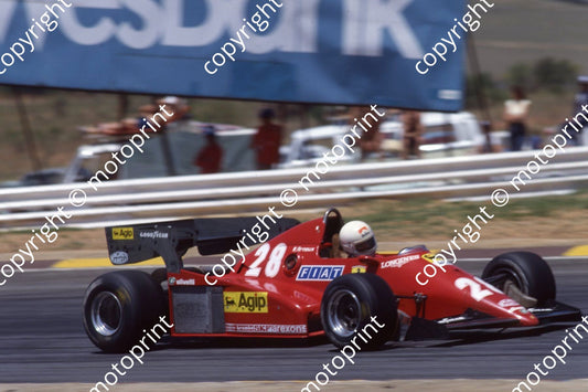 1983 SA GP 28 Rene Arnoux Ferrari 126C3 (permission Malcolm Sampson Motorsport Photography)  (1)