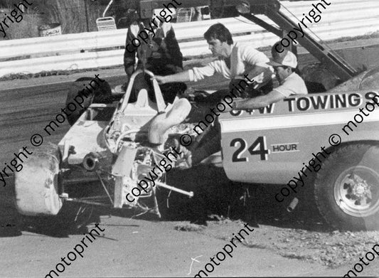 1983 SS Kyalami T Van Rooyen Maurer after crash with Tilanus and Braam Smith Ralt