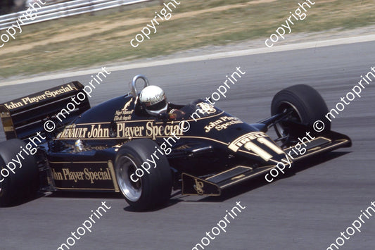 1983 SS SA GP 11 Elio de Angelis Lotus Renault 94T  (Courtesy Roger Swan) (2)