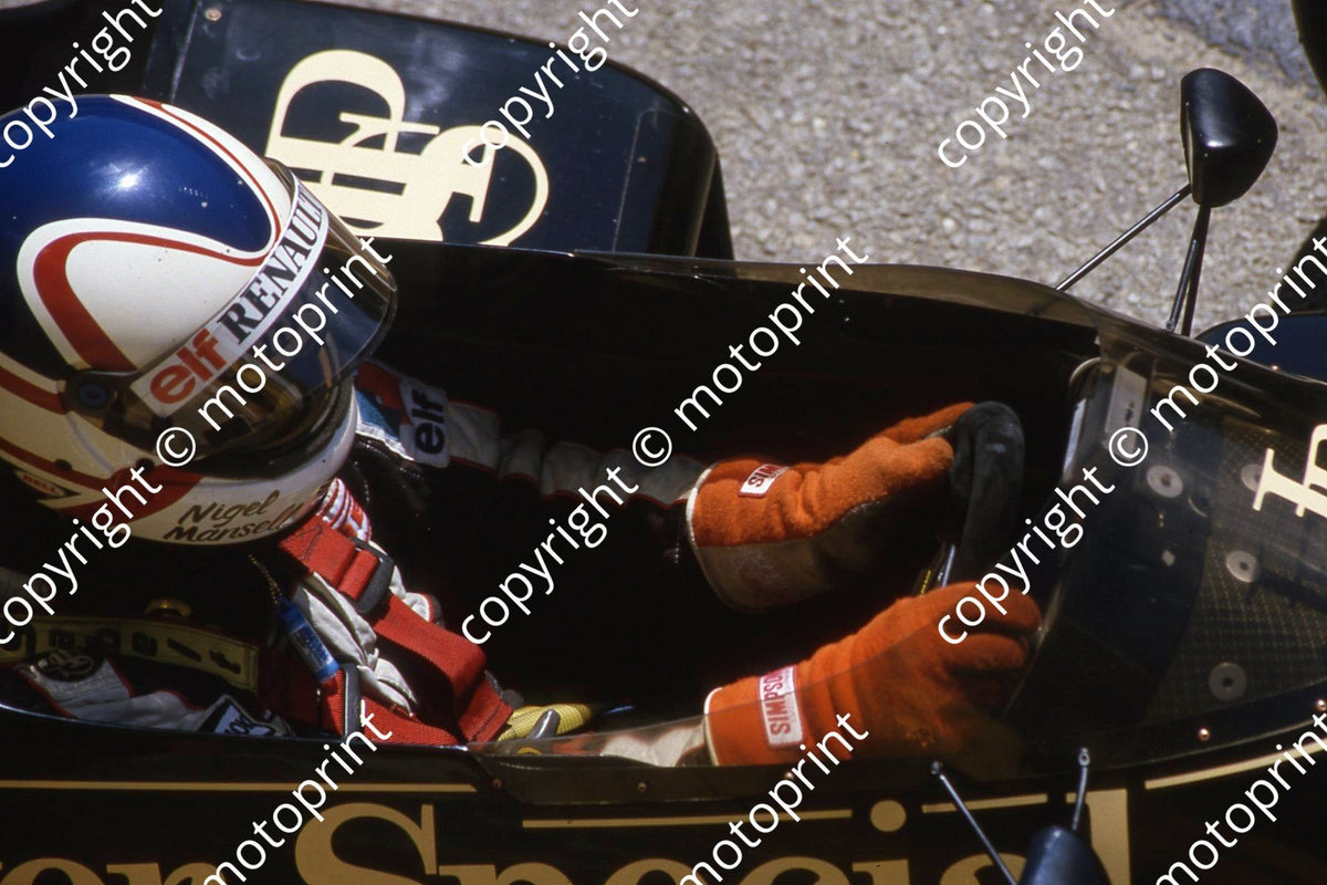 94t Wolves 1983 SS SA GP 12 Nigel Mansell Lotus Renault 94T (Courtesy Roger Swan ...