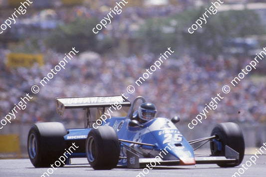 1983 SS SA GP 25 Jean-Pierre Jarier, Ligier Cosworth JS21 (Courtesy Roger Swan) (2)