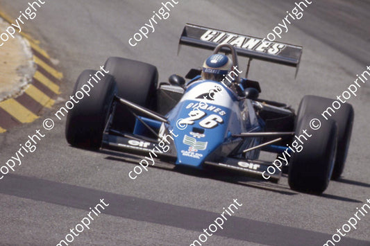 1983 SS SA GP 26 Raul Boesel Ligier Cosworth JS21 (Courtesy Roger Swan) (1)