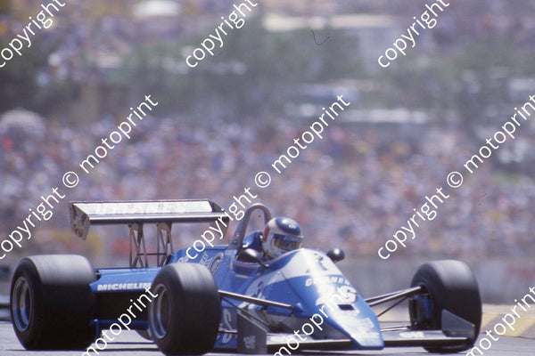 1983 SS SA GP 26 Raul Boesel Ligier Cosworth JS21 (Courtesy Roger Swan ...