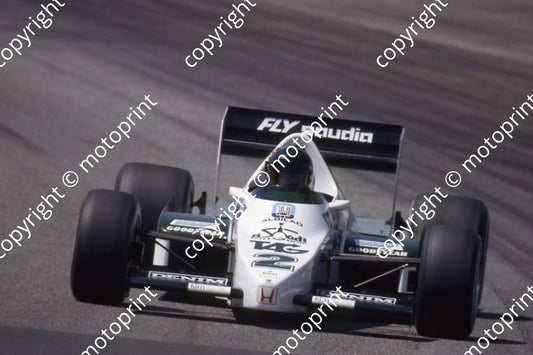 1983 SS SA GP 2 Jacques Laffite Williams Honda FW09 (Courtesy Roger Swan) (3)