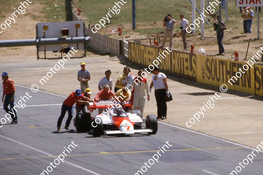 1983 SS SA GP 7 John Watson McLaren MP4-1 E, TAG Porsche eng, disqual illegal start procedure (Courtesy Roger Swan) (2)