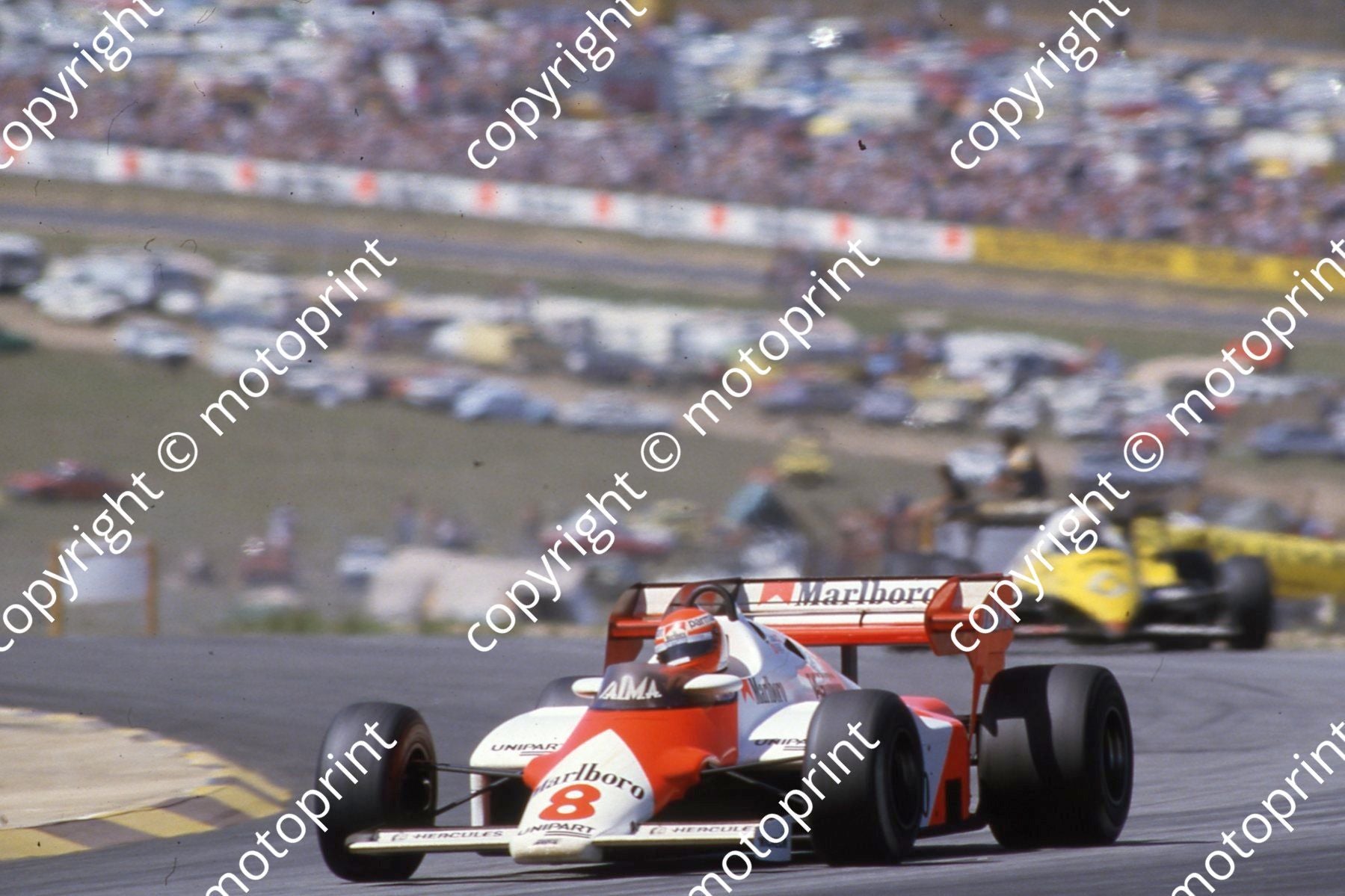 1983 SS SA GP 8 Niki Lauda McLaren MP4-1E TAG Porsche eng (Courtesy Ro ...