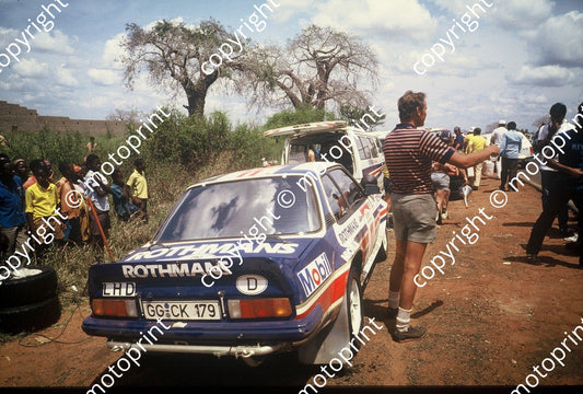 1983 Safari 11 Rauno Aaltonen, Lofty Drews Opel Ascona 400 (courtesy Roger Swan) (1)
