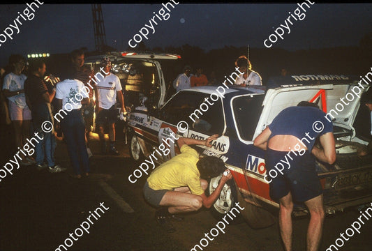 1983 Safari 11 Rauno Aaltonen, Lofty Drews Opel Ascona 400 night service (courtesy Roger Swan) (5)