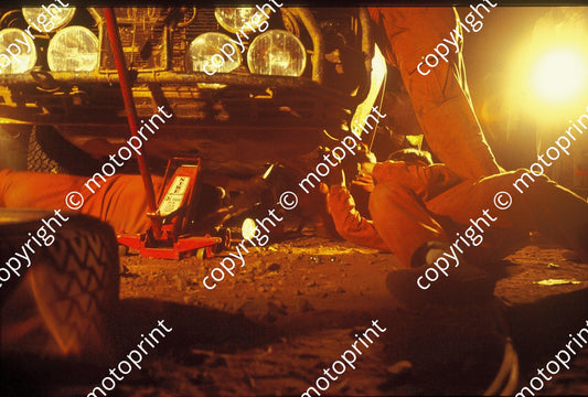 1983 Safari 1 Michele Mouton, Fabrizia Pons Audi Quattro A1 night service (courtesy Roger Swan) (23)
