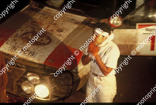 1983 Safari 1 Michele Mouton, Fabrizia Pons Audi Quattro A1 night service (courtesy Roger Swan) (32)