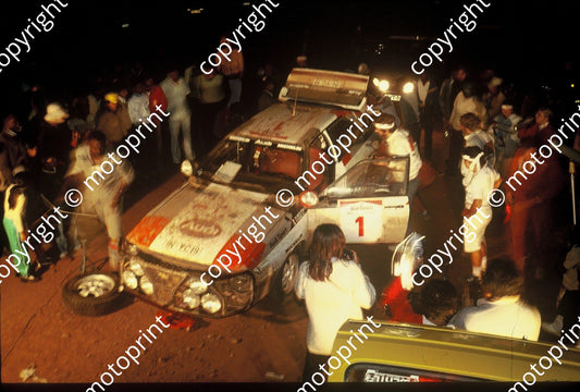 1983 Safari 1 Michele Mouton, Fabrizia Pons Audi Quattro A1 night service not sharp (courtesy Roger Swan) (38)