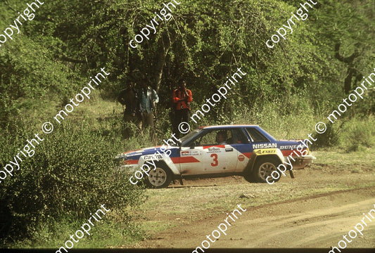 1983 Safari 3 Timo Salonen, Seppo Harjanne Nissan 240RS (courtesy Roger Swan) (2)