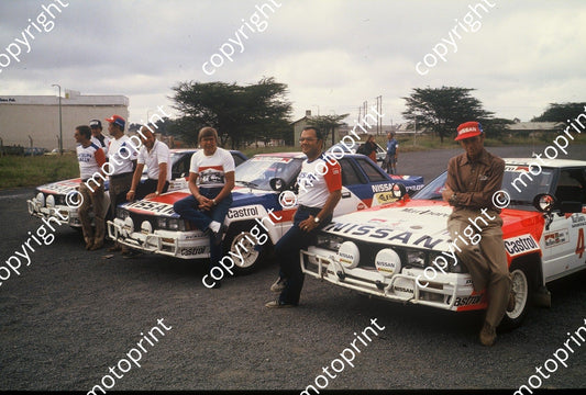 1983 Safari 5 Kirkland, Levitan ,3 Harjanne Salonen 4 Mehta, Combes  (courtesy Roger Swan) (5)