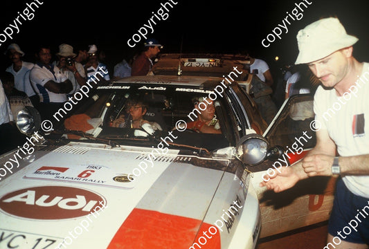 1983 Safari 6 Hannu Mikkola, Arne Hertz Audi Quattro A1 night service(Courtesy Roger Swan) (36)