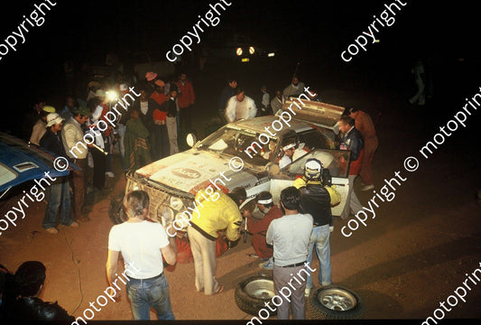 1983 Safari 6 Hannu Mikkola, Arne Hertz Audi Quattro A1 night service (courtesy Roger Swan)  (12)