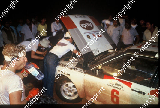 1983 Safari 6 Hannu Mikkola, Arne Hertz Audi Quattro A1 night service (courtesy Roger Swan)  (21)